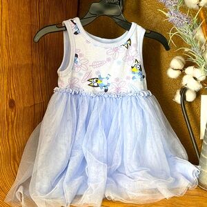 Bluey, purple and blue dress size 2